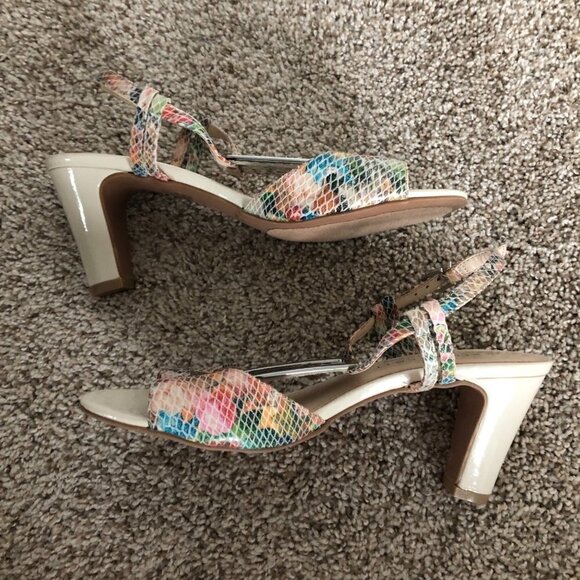Karen Scott LORAH Colorful Ankle Strap Open Toe Heels - Picture 4 of 8